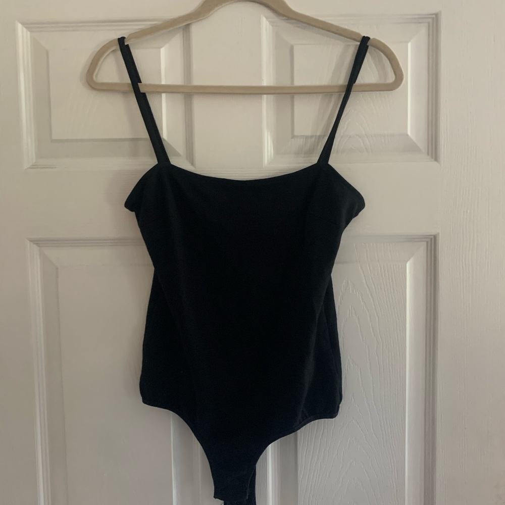 Free People Black Tank Top Bodysuit